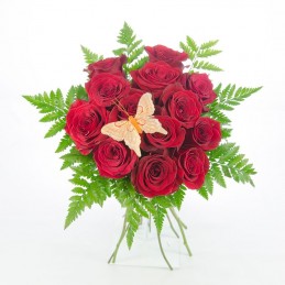 Bouquet de 12 Rosas Rojas